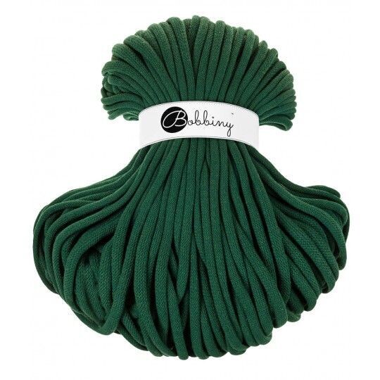 Bobbiny Jumbo 9mm geflochten, Pine Green