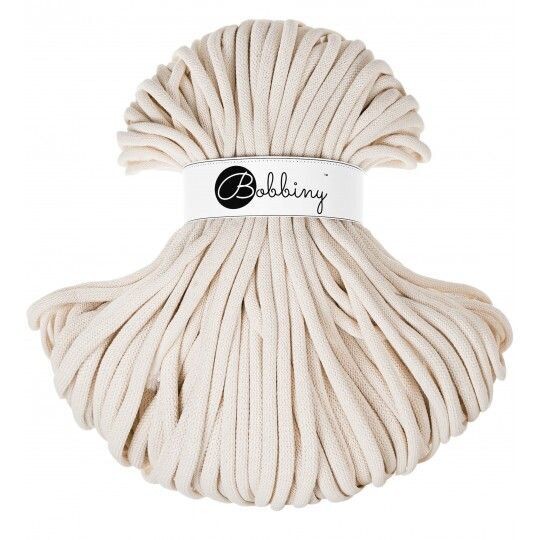 Bobbiny Jumbo 9mm geflochten, Natural