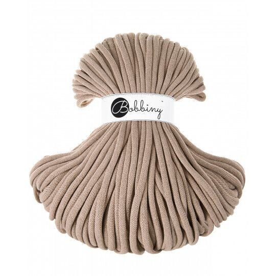 Bobbiny Jumbo 9mm geflochten, Sand
