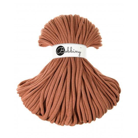 Bobbiny Jumbo 9mm geflochten, Terracotta