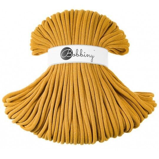 Bobbiny Jumbo 9mm geflochten, Mustard