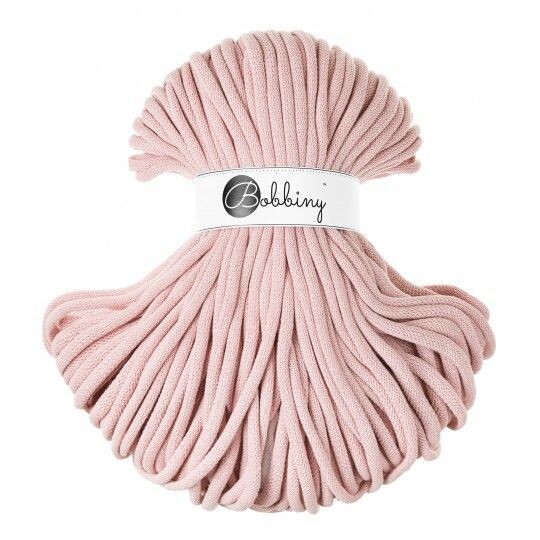 Bobbiny Jumbo 9mm geflochten, Pastel Pink