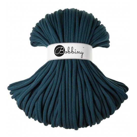 Bobbiny Jumbo 9mm geflochten, Peacock Blue