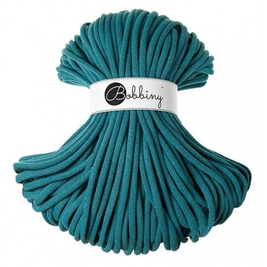 Bobbiny Jumbo 9mm geflochten, Teal