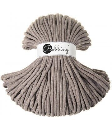 Bobbiny Jumbo 9mm geflochten, Coffee