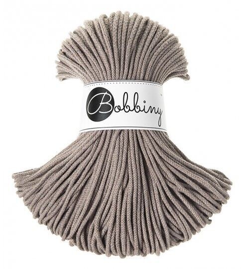 Bobbiny Junior 3mm geflochten, Coffee Bobbiny Junior 3mm geflochten, Coffee
