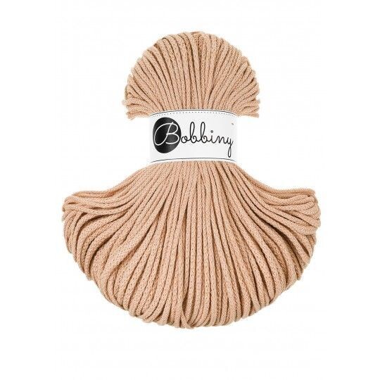 Bobbiny Junior 3mm geflochten, Biscuit Bobbiny Junior 3mm geflochten, Biscuit