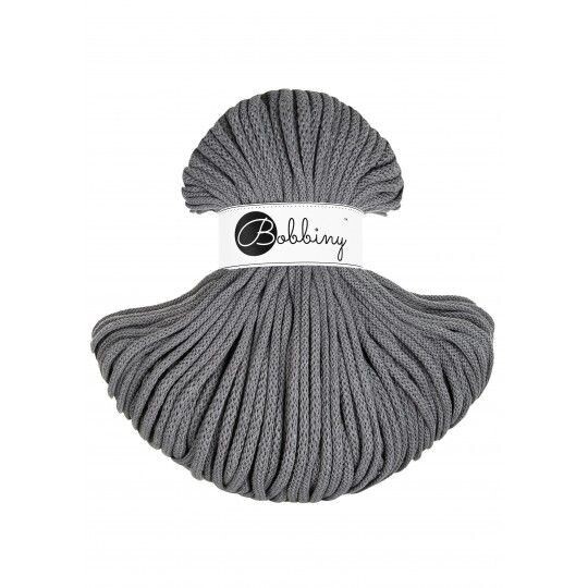 Bobbiny Premium 5mm geflochten, Stone Grey Bobbiny Premium 5mm geflochten, Stone Grey