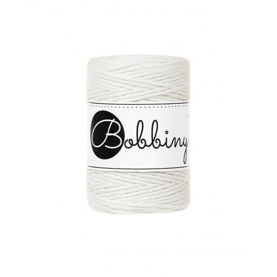 Bobbiny Makramee Kordel 1,5mm verzwirnt, Off White Bobbiny Makramee Kordel 1,5mm verzwirnt, Off White