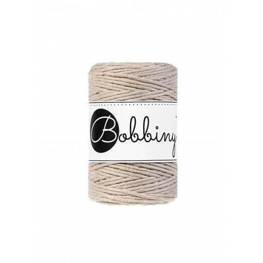 Bobbiny Makramee Kordel 1,5mm verzwirnt, Beige Bobbiny Makramee Kordel 1,5mm verzwirnt, Beige