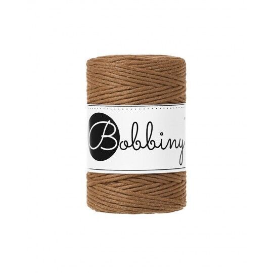Bobbiny Makramee Kordel 1,5mm verzwirnt, Caramel Bobbiny Makramee Kordel 1,5mm verzwirnt, Caramel