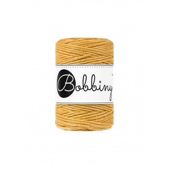 Bobbiny Makramee Kordel 1,5mm verzwirnt, Mustard