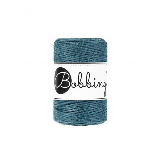 Bobbiny Makramee Kordel 1,5mm verzwirnt, Peacock Blue Bobbiny Makramee Kordel 1,5mm verzwirnt, Peacock Blue