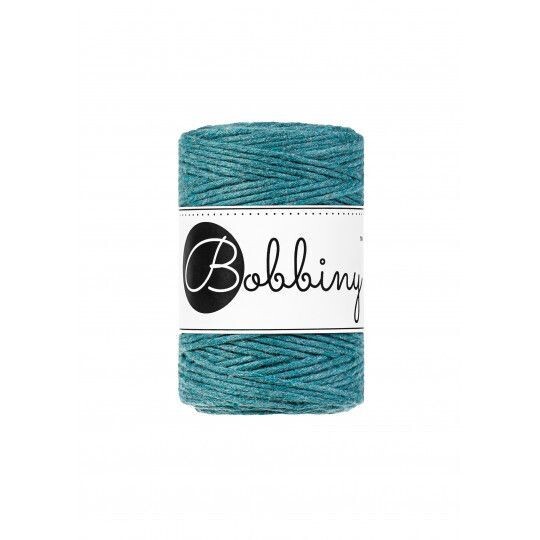 Bobbiny Makramee Kordel 1,5mm verzwirnt, Teal Bobbiny Makramee Kordel 1,5mm verzwirnt, Teal