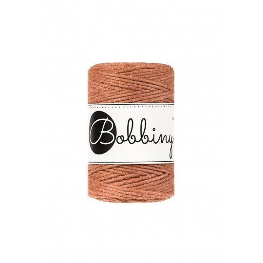 Bobbiny Makramee Kordel 1,5mm verzwirnt, Terracotta Bobbiny Makramee Kordel 1,5mm verzwirnt, Terracotta