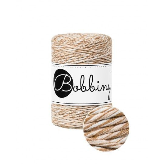 Bobbiny Makramee Kordel 1,5mm verzwirnt, Caramel Shake Bobbiny Makramee Kordel 1,5mm verzwirnt, Caramel Shake