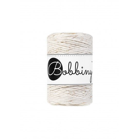 Bobbiny Makramee Kordel 1,5mm verzwirnt, Golden Natural Bobbiny Makramee Kordel 1,5mm verzwirnt, Golden Natural