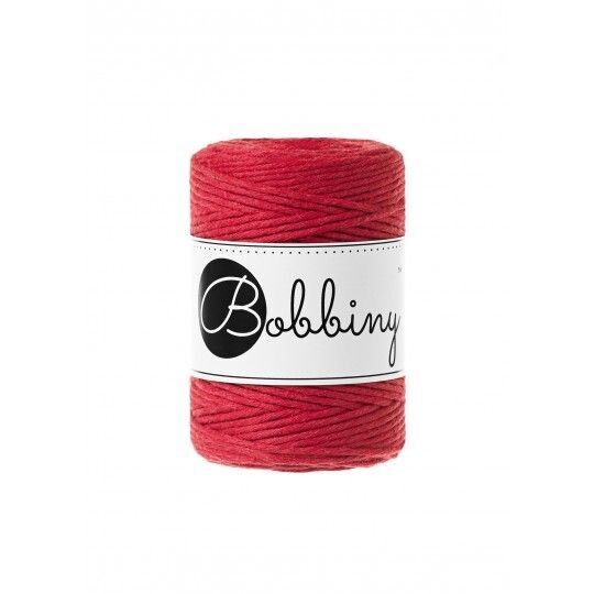 Bobbiny Makramee Kordel 1,5mm verzwirnt, Classic Red Bobbiny Makramee Kordel 1,5mm verzwirnt, Classic Red