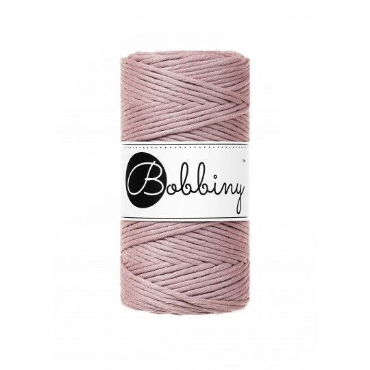 Bobbiny Makramee Kordel 3mm verzwirnt, Mauve Bobbiny Makramee Kordel 3mm verzwirnt, Mauve