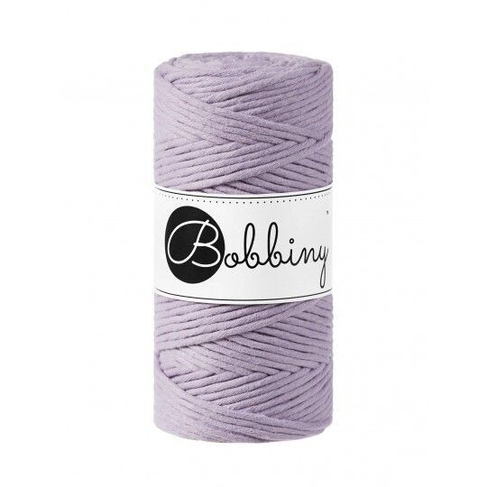 Bobbiny Makramee Kordel 3mm verzwirnt, Lavender Bobbiny Makramee Kordel 3mm verzwirnt, Lavender