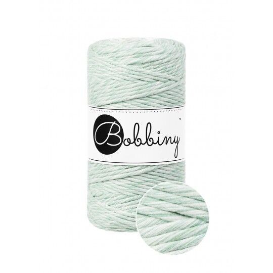 Bobbiny Makramee Kordel 3mm verzwirnt, Mint Shake Bobbiny Makramee Kordel 3mm verzwirnt, Mint Shake