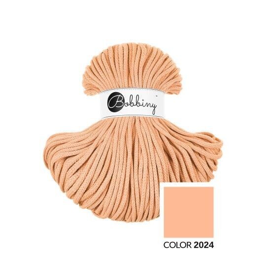 Bobbiny Premium 5mm geflochten, Peach Fuzz Bobbiny Premium 5mm geflochten, Peach Fuzz