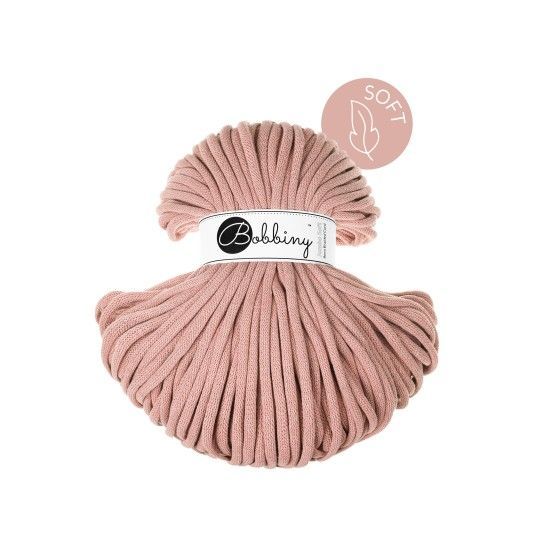 Bobbiny Jumbo Soft 8mm geflochten, Blush
