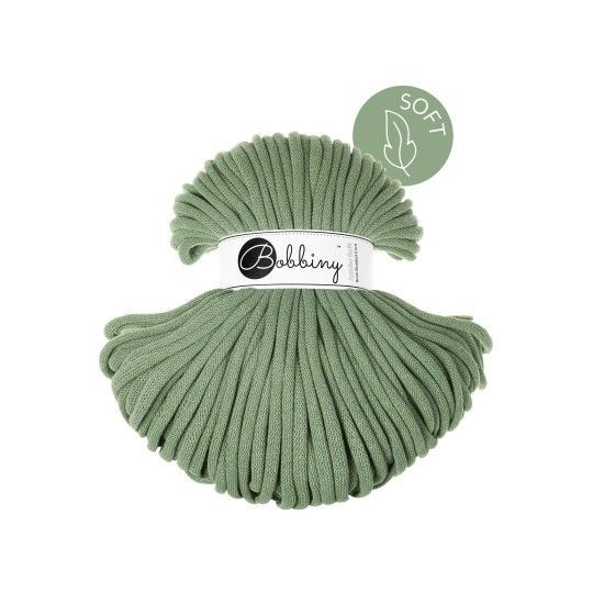 Bobbiny Jumbo Soft 8mm geflochten, Eucalyptus Green