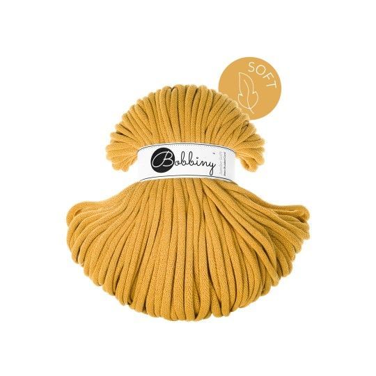 Bobbiny Jumbo Soft 8mm geflochten, Mustard