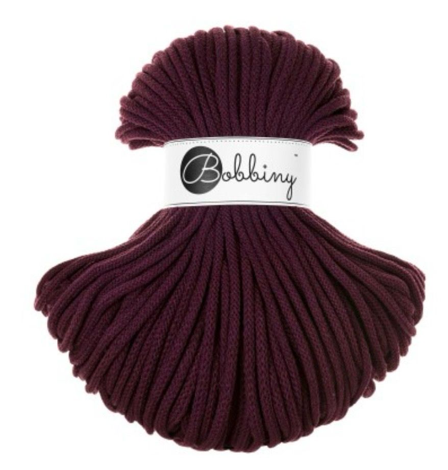 Bobbiny Premium 5mm geflochten, Burgundy