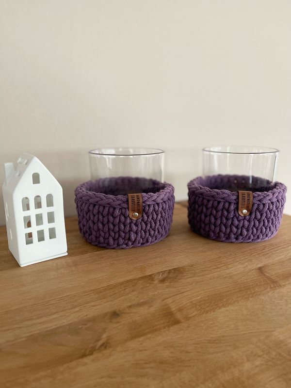 Windlicht klein "Violet“