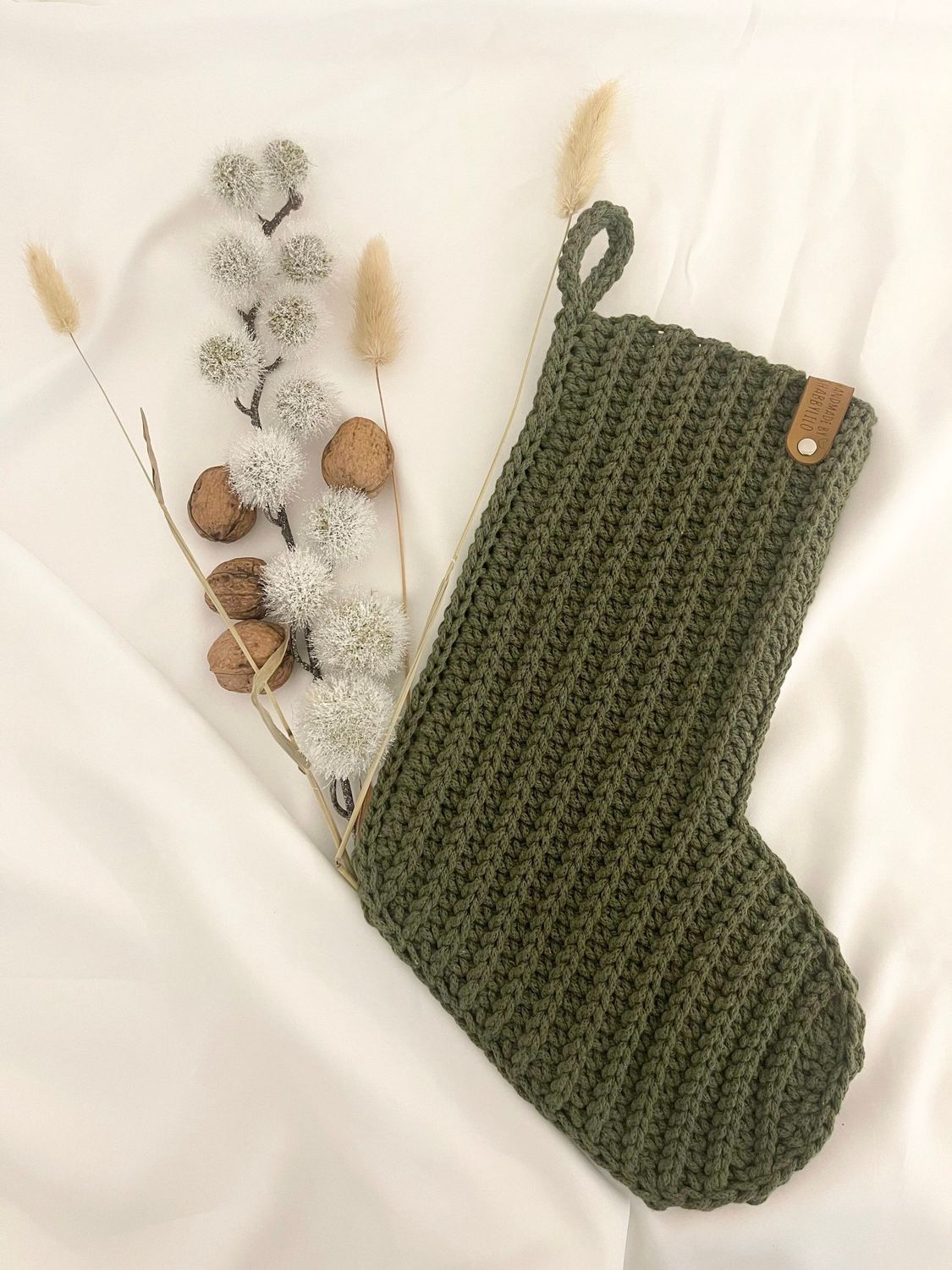 Nikolausstiefel Avocado