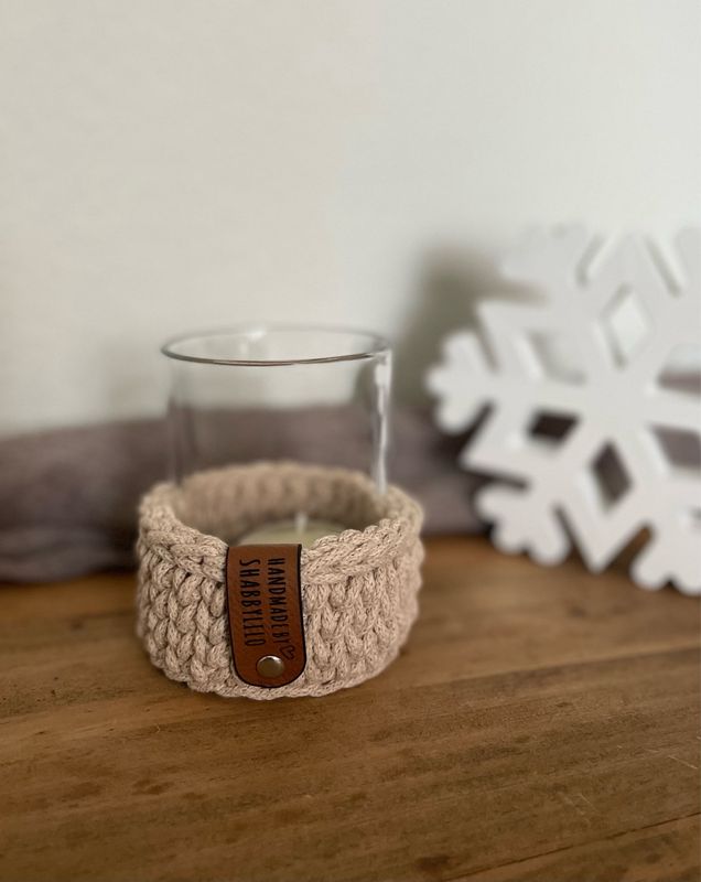 Teelichthalter "Warm Beige"