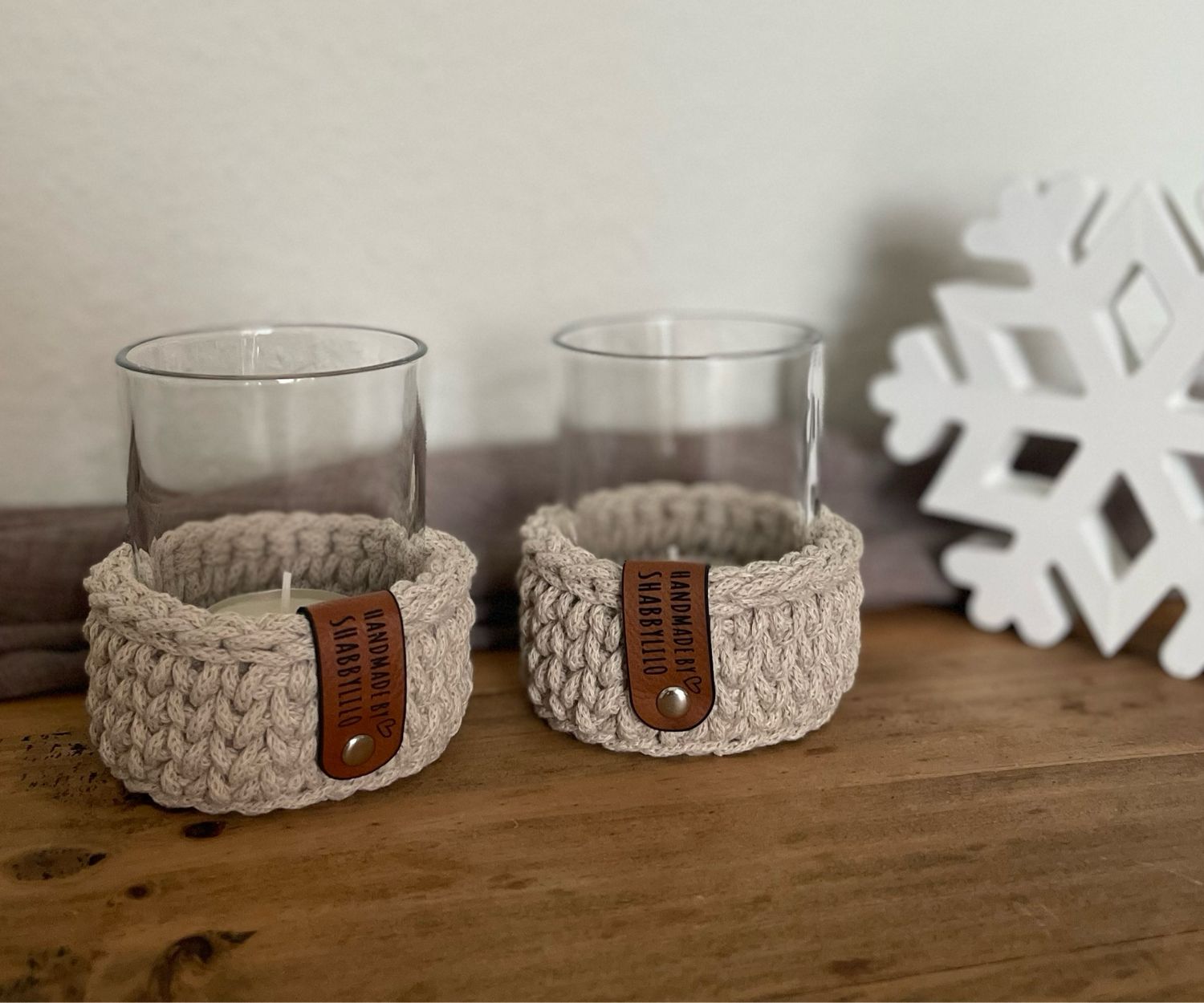 Teelichthalter "Beige"