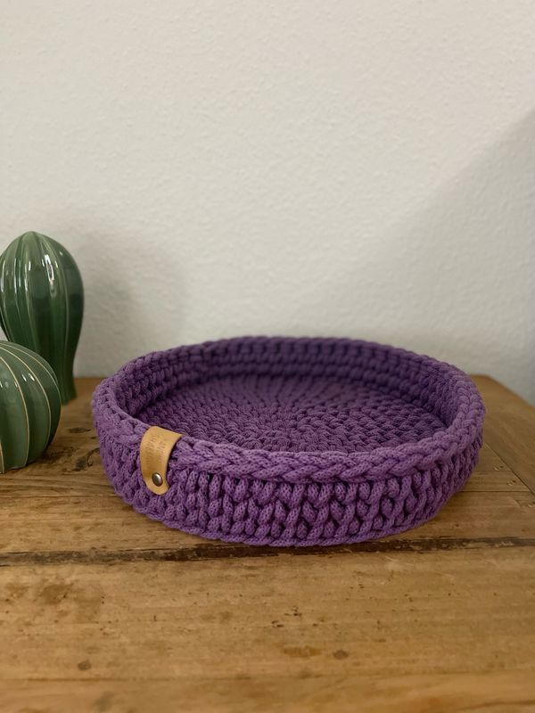 Dekotablett "Violet", Ø 28cm