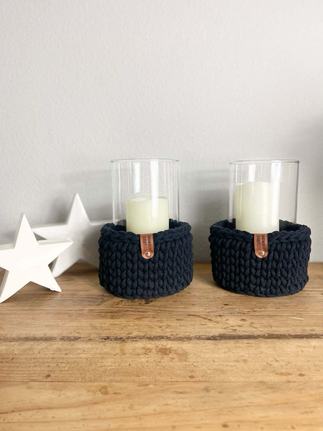 Windlicht mittel "Black“