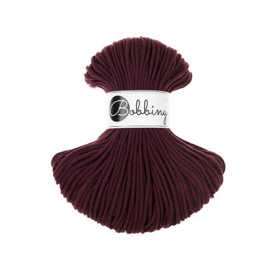 Bobbiny Junior 3mm geflochten, Burgundy Bobbiny Junior 3mm geflochten, Burgundy
