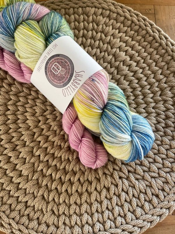 Sock-Set 4-fach, 100g + 20g Mini, Merino extrafine "Sonne und Meer"