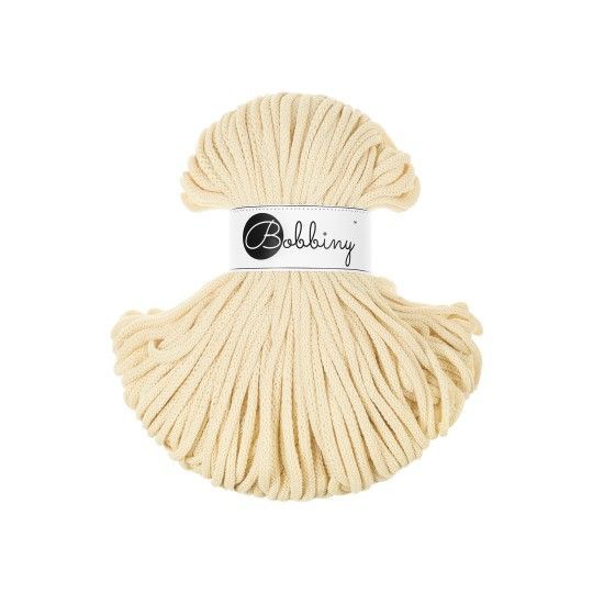 Bobbiny Premium 5mm geflochten, Butter Yellow