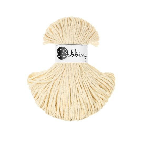 Bobbiny Junior 3mm geflochten, Butter Yellow Bobbiny Junior 3mm geflochten, Butter Yellow