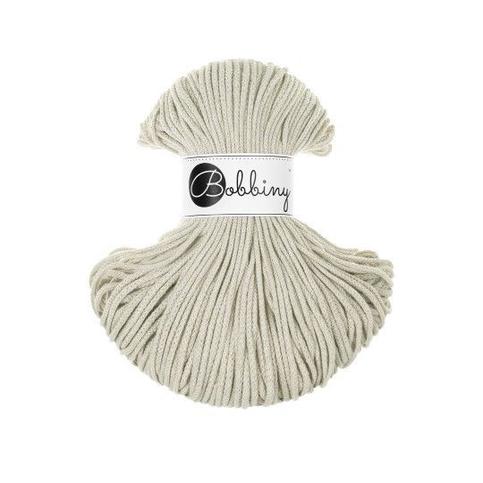 Bobbiny Junior 3mm geflochten, Pale Olive Bobbiny Junior 3mm geflochten, Pale Olive