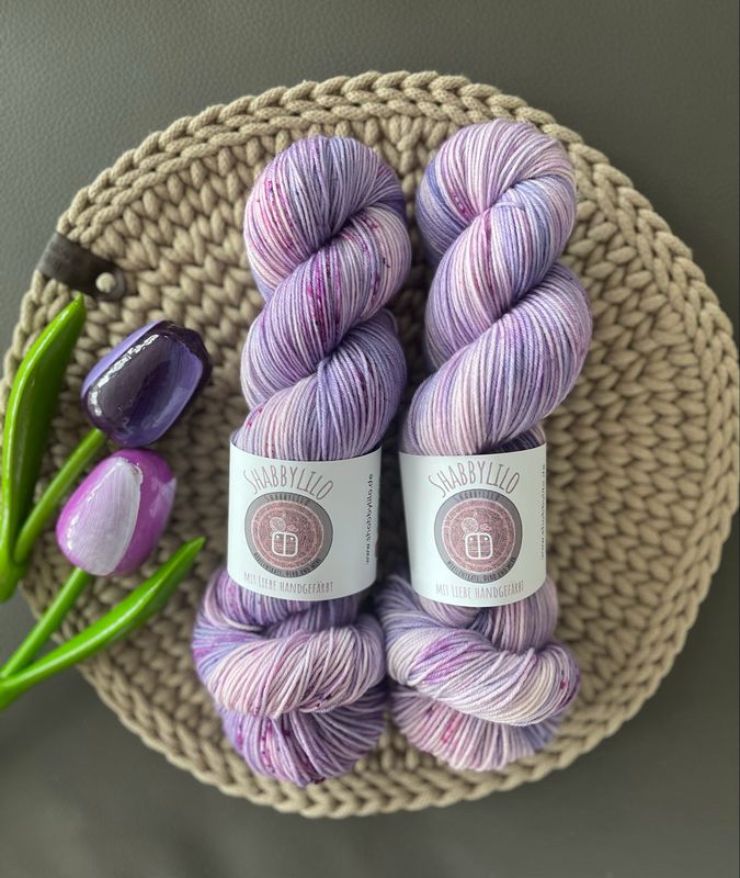 Sockenwolle 4-fach, 100g, Merino extrafine "Hyazinthenzauber"
