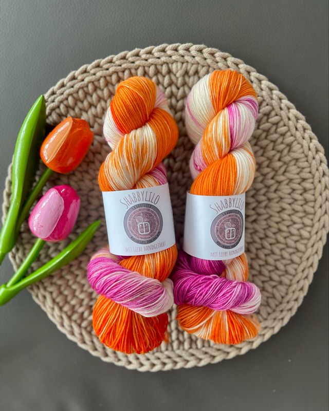 Sockenwolle 4-fach, 100g, Merino "Fruchtcocktail"