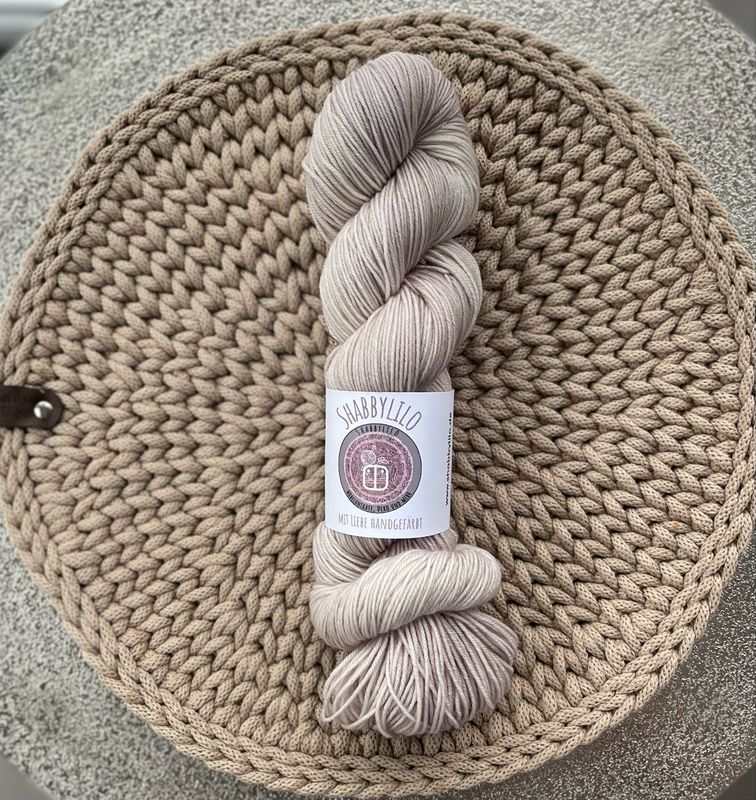 Sockenwolle 4-fach, 100g, Merino extrafine "Greige"