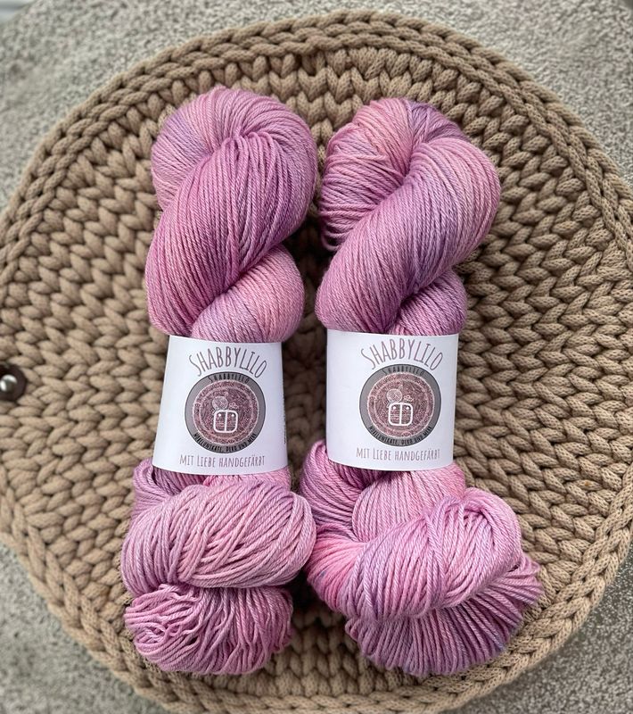 Merino Seide, 100g, Merino extrafine "Lavendelkuss"