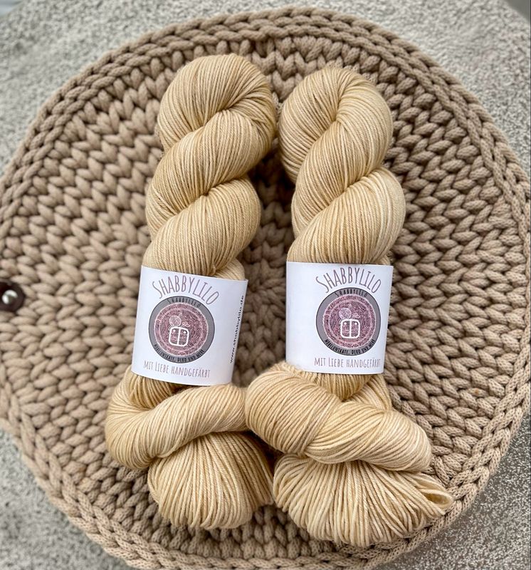 Sockenwolle 4-fach, 100g, Merino extrafine "Beige"