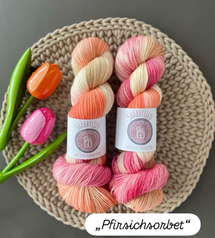 Auftragsfärbung  "Pfirsichsorbet"