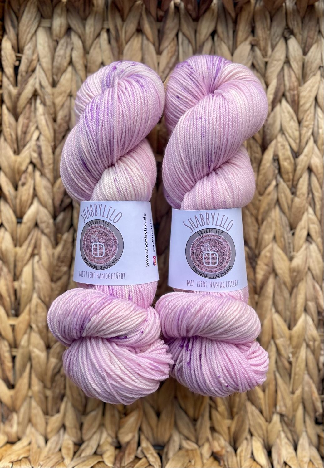 Sockenwolle 4-fach, 100g, Merino extrafine "Lavendelsplitter"