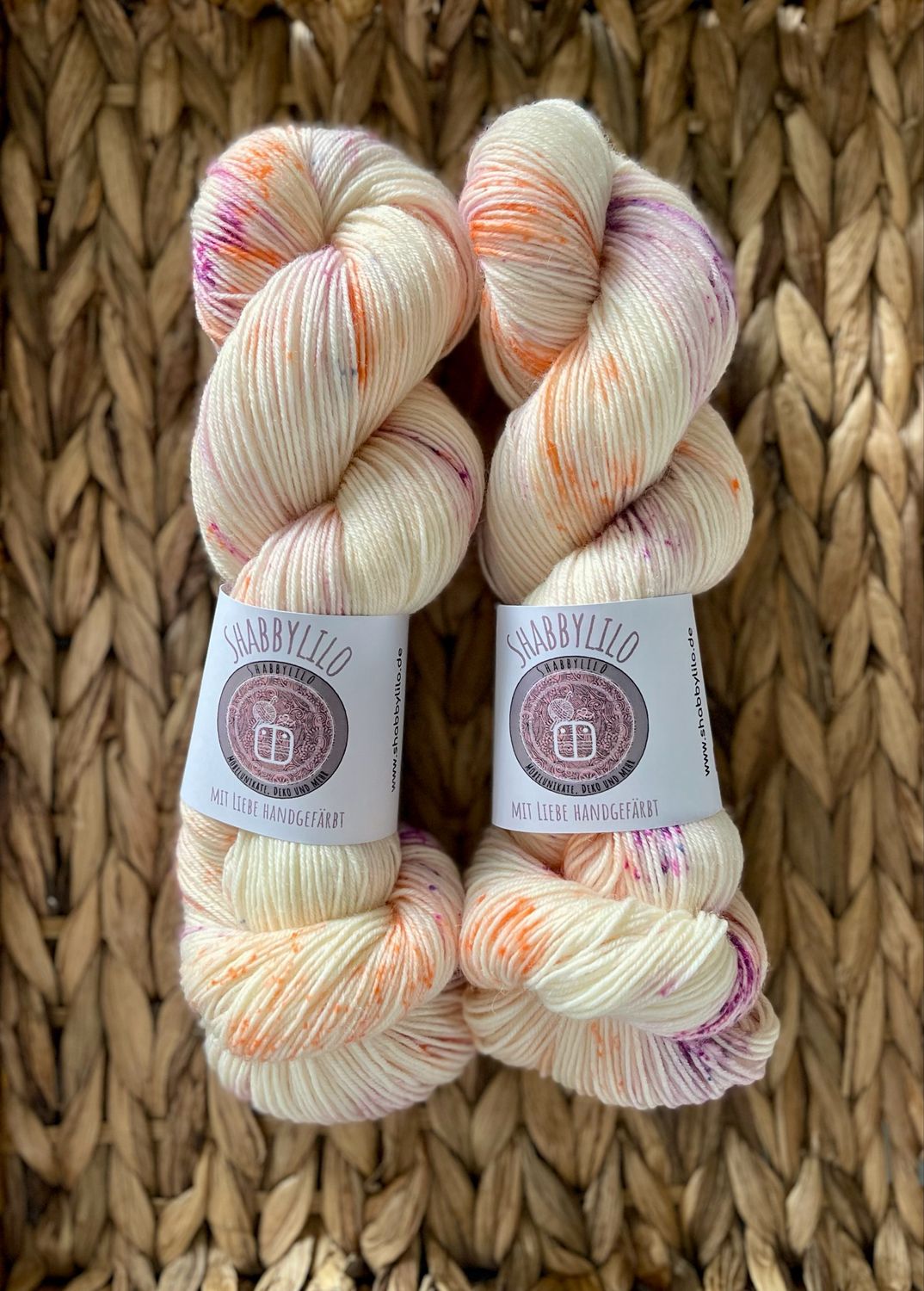 Sockenwolle 4-fach, 100g, Merino "Fruchtstreusel"