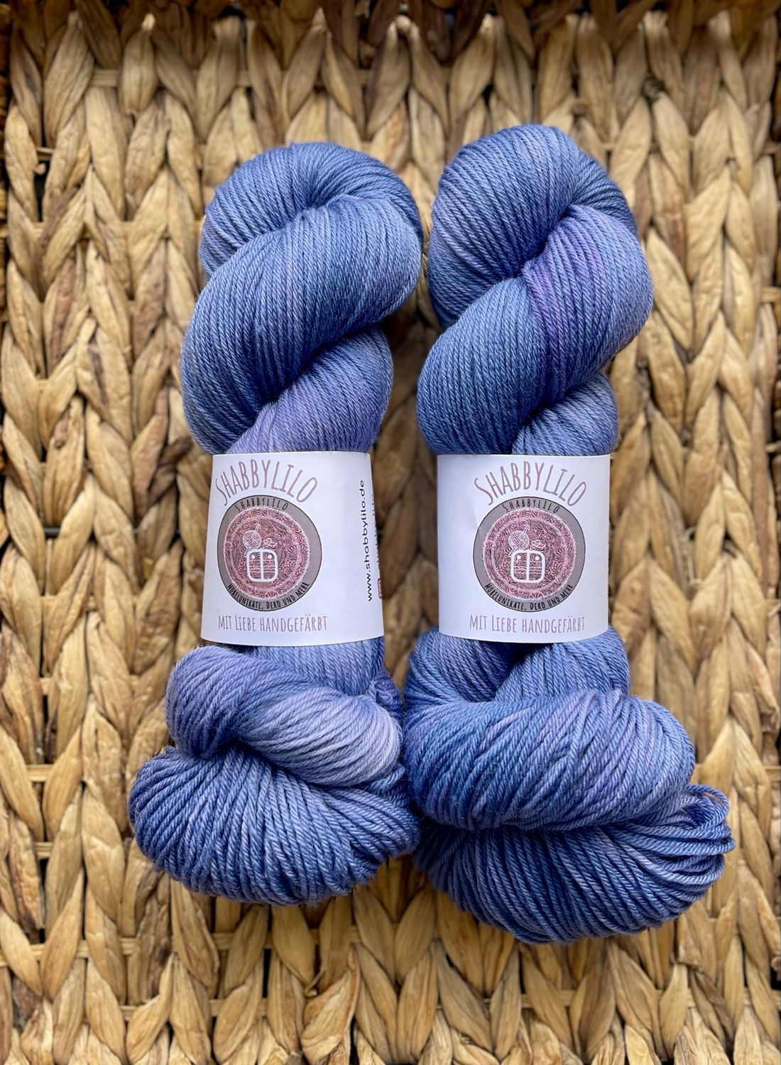 Sockenwolle 4-fach, 100g, Merino extrafine "Vintage Blue"